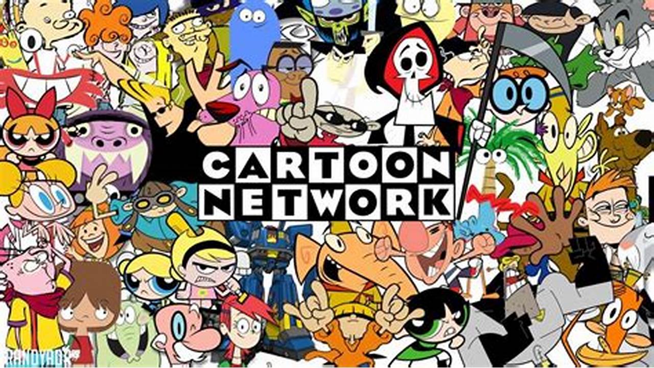 cartoon network tv channel logo and poster with cartoons